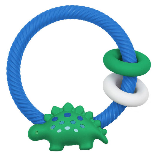 Dinosaur Ritzy Rattle™ Silicone Teether Rattles