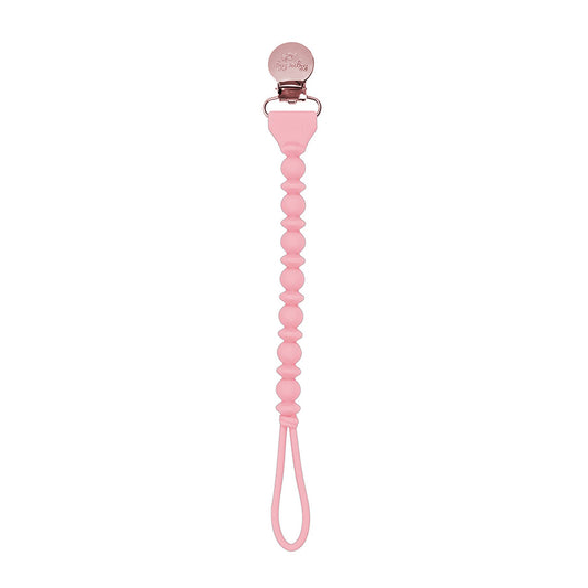 Sweetie Strap™ Silicone One-Piece Pacifier Clips - Pink