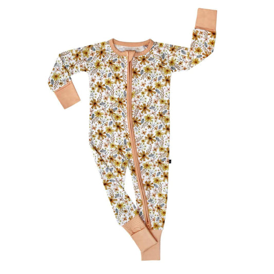 Tangerine Fling Bamboo Zip Pajamas