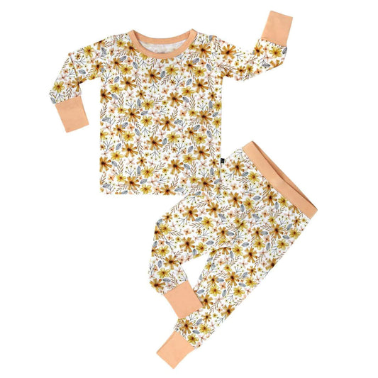 Tangerine Fling Bamboo Two Piece Pajamas