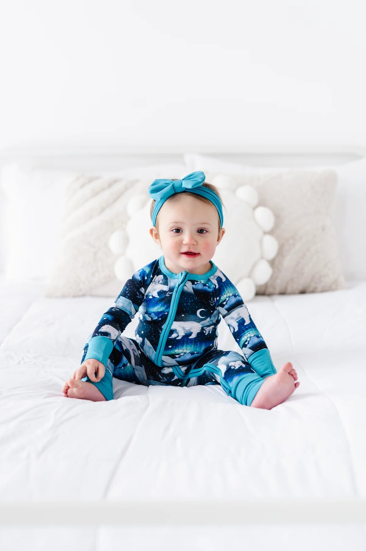 Polar Bear-Ealis Bamboo Zip Pajamas