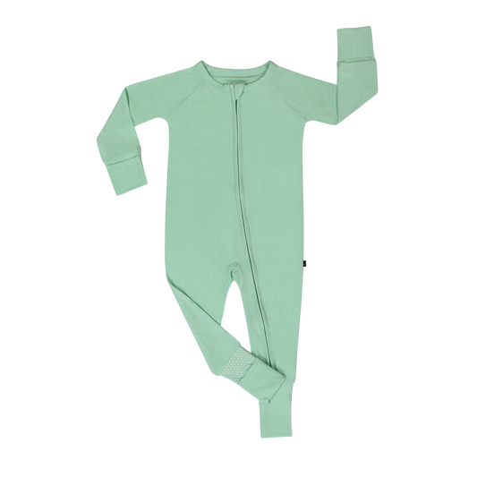 Kai Ribbed Bamboo Zip Pajamas