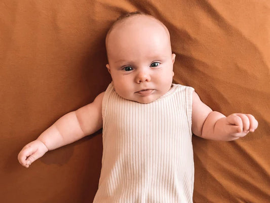 PRESLEY Sleeveless Ribbed Baby Bodysuit