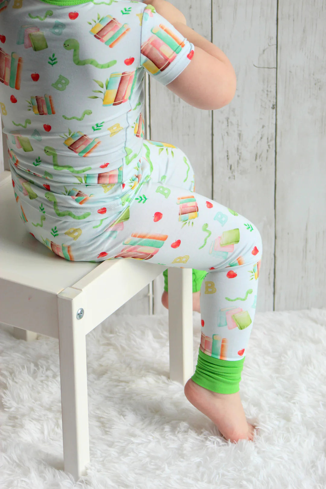 One Smart Apple Two Piece Bamboo Pajamas