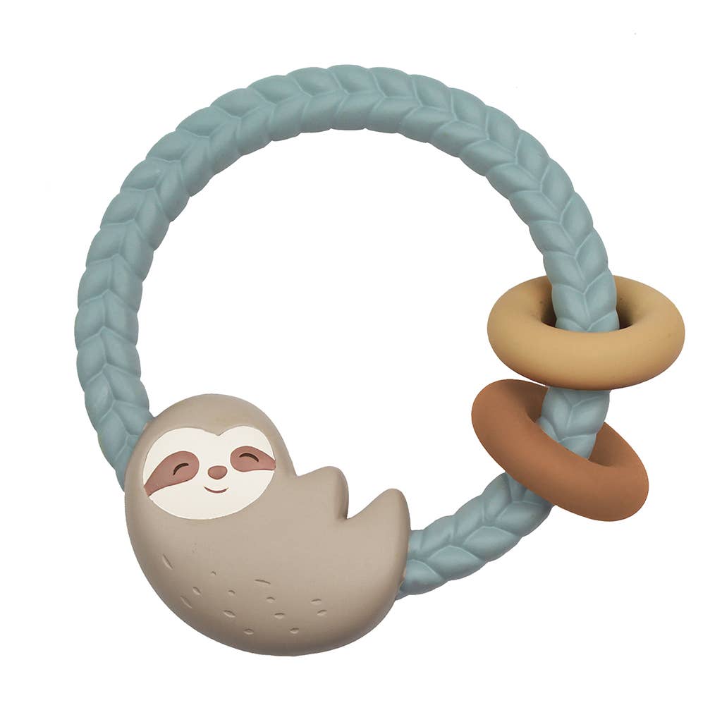 Sloth Ritzy Rattle™ Silicone Teether Rattles