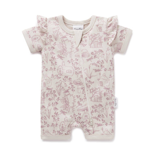 Fairy Garden Zip Romper