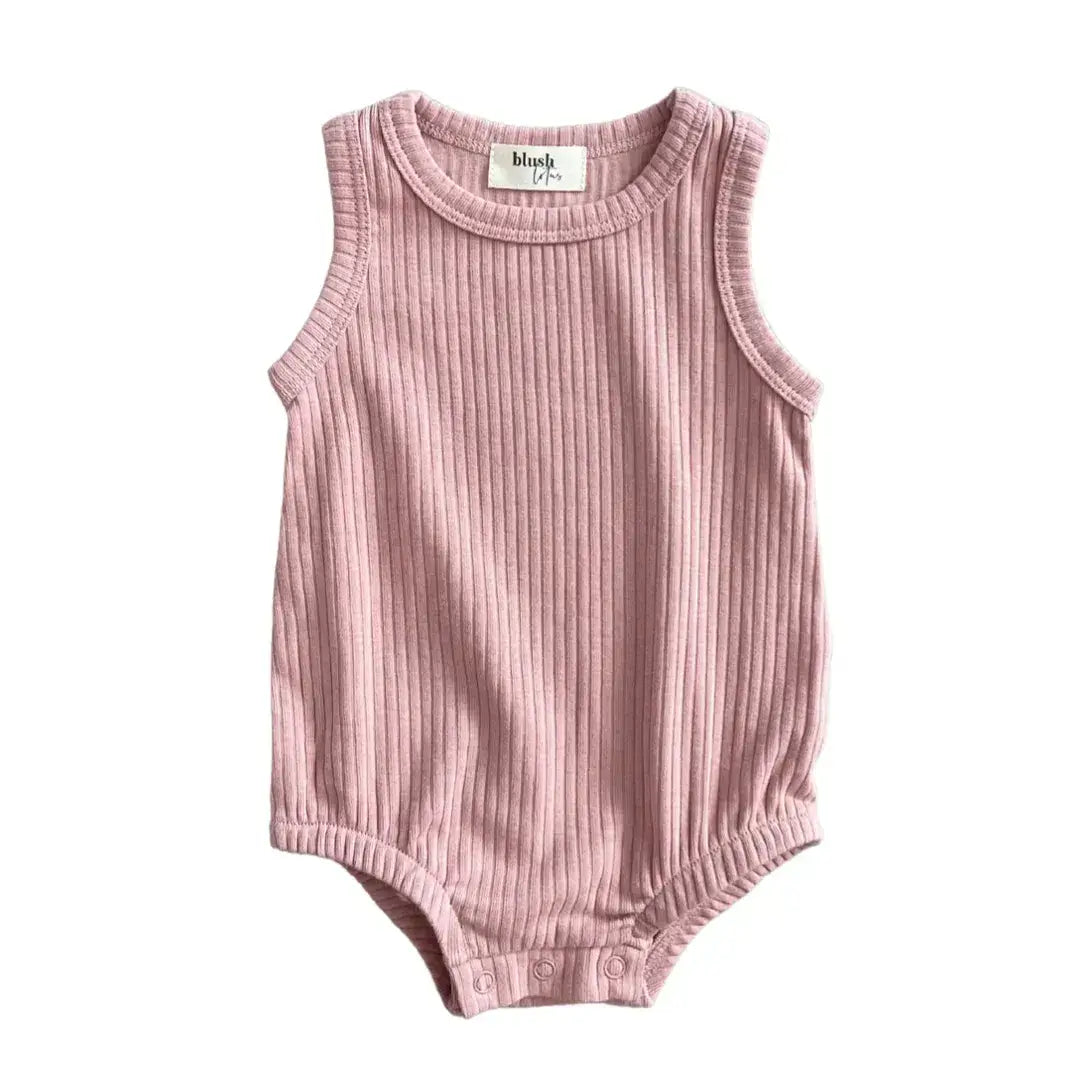 PRESLEY Sleeveless Ribbed Baby Bodysuit