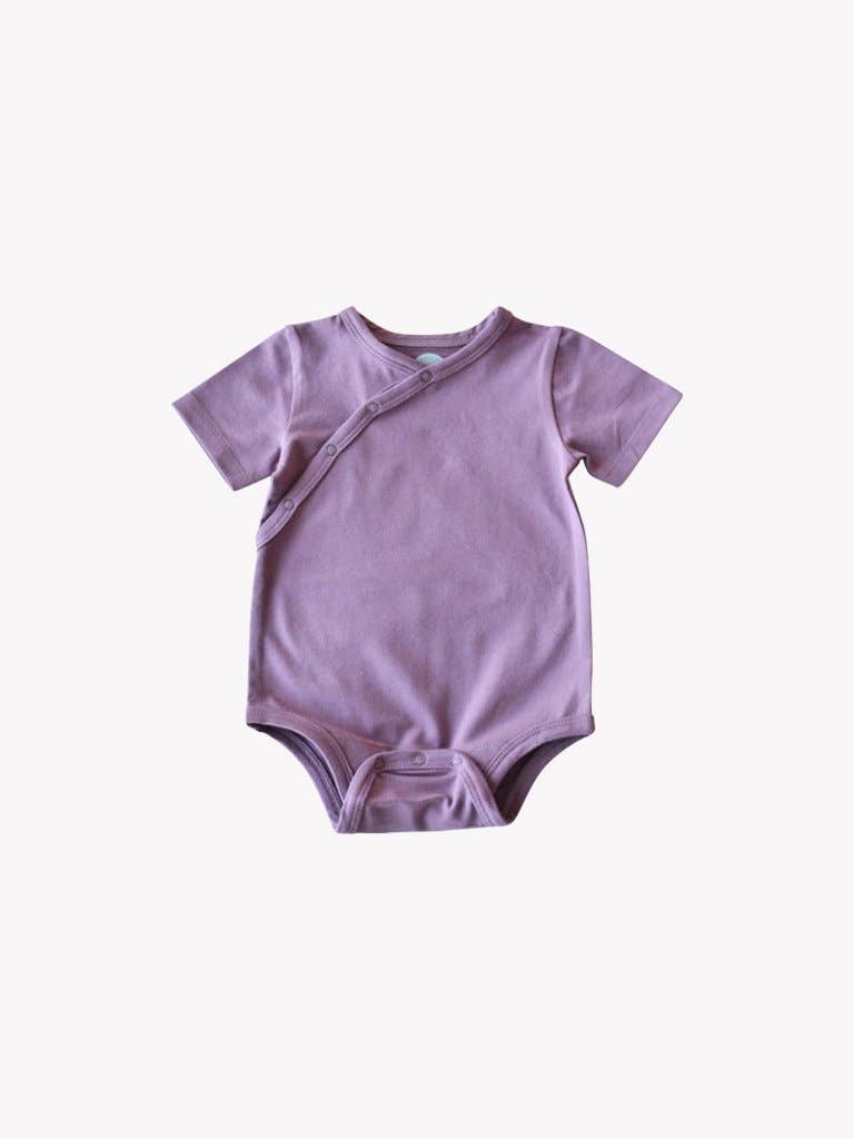 Shoulder Snap Short Sleeved Onesie - Grapeade