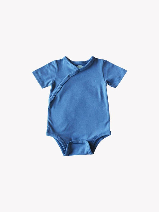 Shoulder Snap Short Sleeved Onesie - Midnight