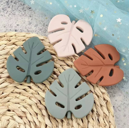 Monstera Leaf Silicone Teether